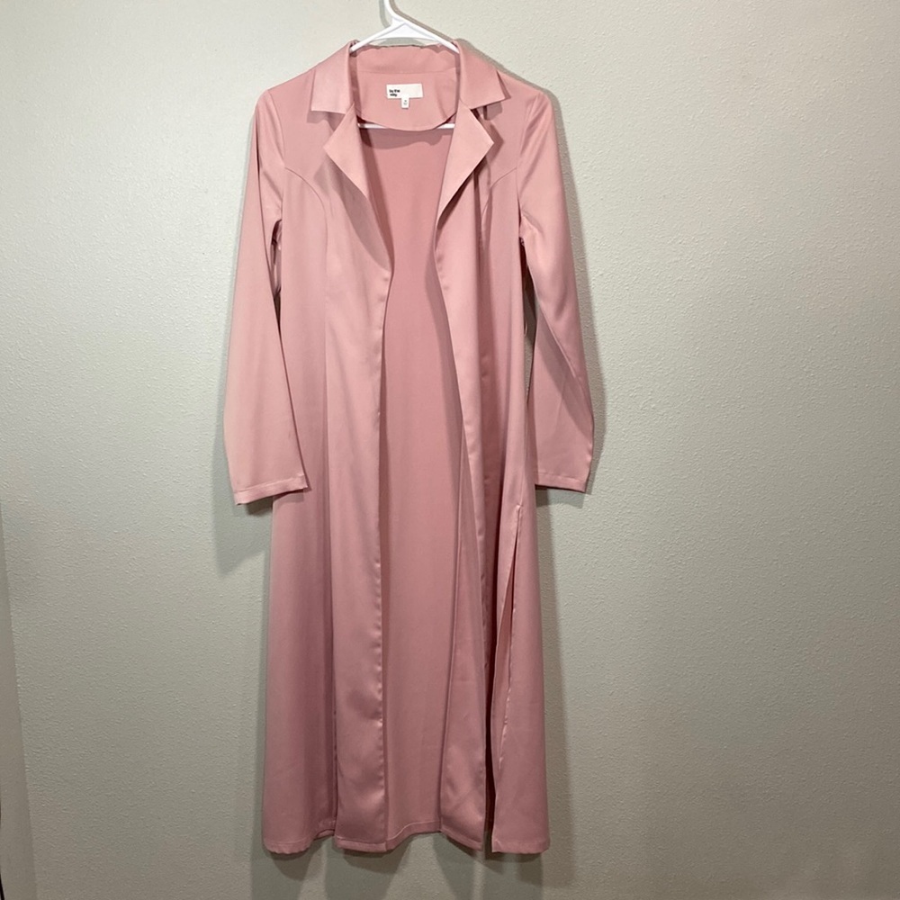 By the way‎ duster jacket dusty rose pink